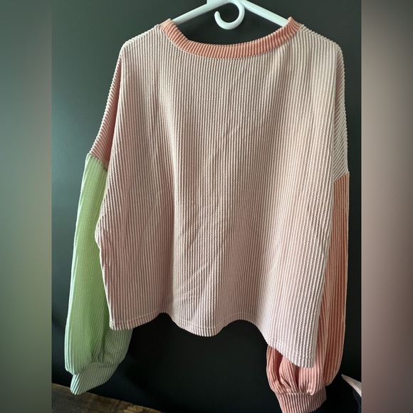 Colorblock Ribbed Sweater - Picture 1 of 7